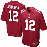Nike Men & Women & Youth Giants #12 Jernigan Red Team Color Game Jersey,baseball caps,new era cap wholesale,wholesale hats